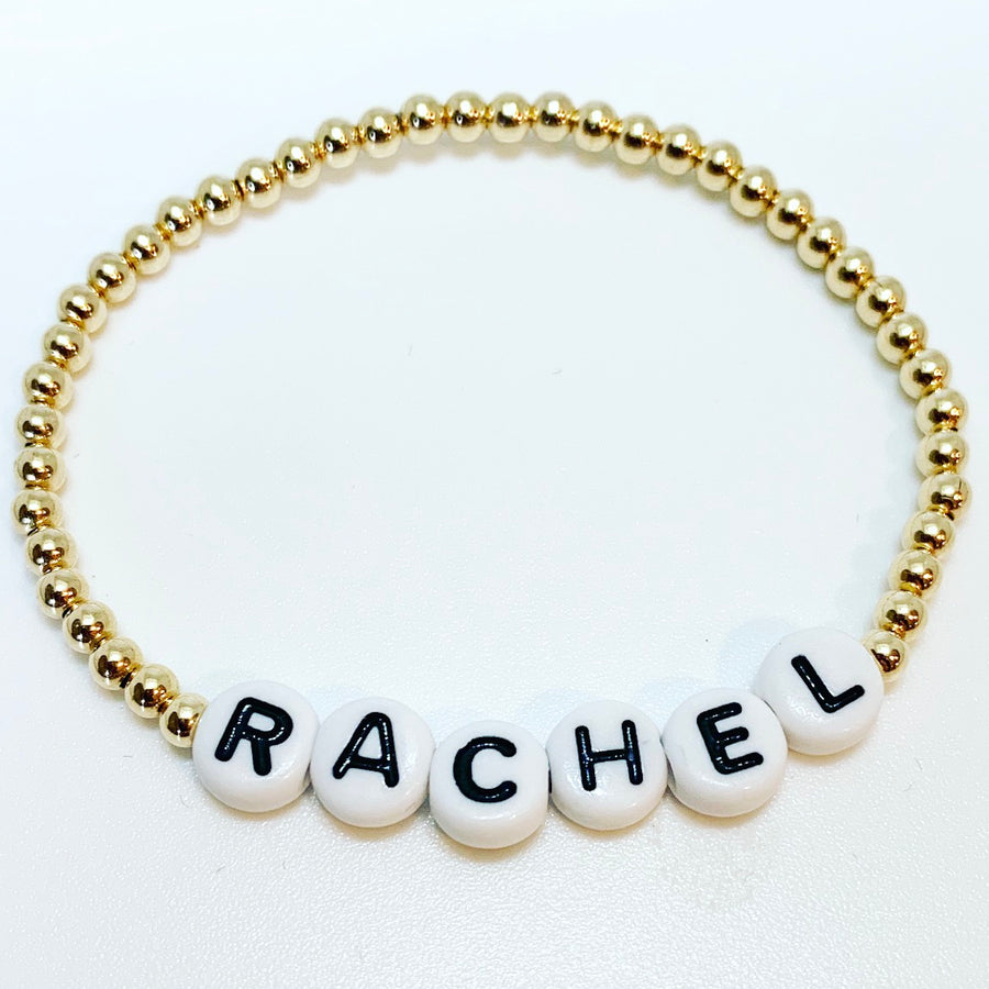 Personalize Baby Name Bracelet Stainless Steel Chain Engraving Words Bar  Bracelets For Women Men - Customized Bracelets - AliExpress